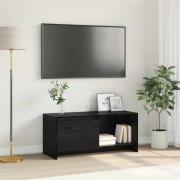 vidaXL TV-bänkset Svart Ek 90 x 35 x 40 cm Konstruerat trä