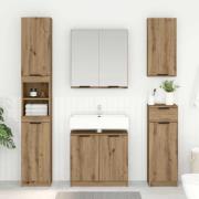 vidaXL Badrumsskåp Artisan Ek 64,5 x 33,5 x 59 cm Konstruerat trä