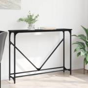 vidaXL Konsolbord Svart Ek 102 x 23 x 75 cm Konstruerat trä