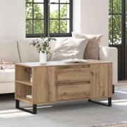 vidaXL Kaffeebord Artisan Ek 102 x 44,5 x 50 cm Konstruerat trä