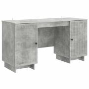 vidaXL Skrivbord Betonggrå Konstruerat trä 142,5 x 50 x 75 cm