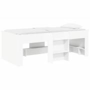 vidaXL Barns hög sängram 2 pcs Vit 193 x 96,1 x 68,5 cm