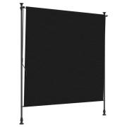 vidaXL Utomhus rullgardin Svart 120 x 270 cm