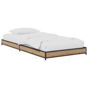 vidaXL Sängram Artisan-ek 80 x 200 cm Konstruerat trä