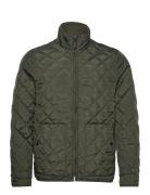 Knowledge Cotton Apparel Fjord Quilted Reversible Jacket - G Grön