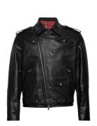 GANT D1. Leather Biker Jacket Svart