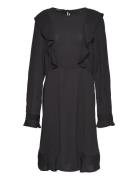 Scotch & Soda Ruffled Hem Mini Dress Svart
