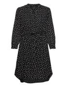 Selected Femme Slfdamina 7/8 Aop Dress Svart