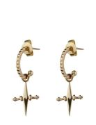 LUV AJ The Mini Cross Hoops-14K Gold Guld