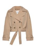 GANT Cropped Trench Jacket Beige