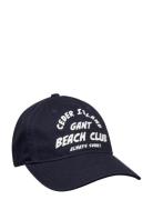 GANT Graphic Cotton Twill Cap Marinblå