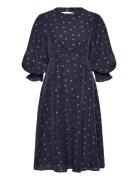 Vero Moda Vmhira 3/4 Calf Dress Wvn Ga Ce Marinblå