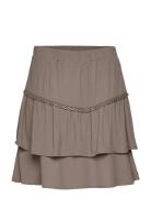 Dante6 D6Chia Eyelet Mini Skirt Grå