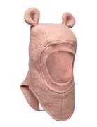 Huttelihut Balaclava Ears Soft Wool Rosa