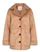 MOS MOSH Mmfiona Faux Shearling Jacket Beige