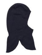 Color Kids Balaclava - Merino W. Windstop Marinblå