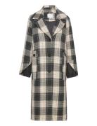 Coster Copenhagen Check Mix Coat Svart