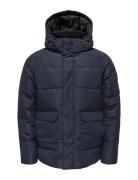 ONLY & SONS Onscarl Quilted Jacket Otw Marinblå