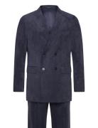 Lindbergh Fine Corduroy Superflex Dbsuit Marinblå