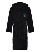 Emporio Armani Men's Woven Bathrobe Svart