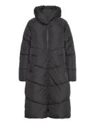 Vila Vinilly L/S New Long Padded Jacket/Pb Svart