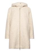 Esprit Casual Women Coats Woven Regular Beige