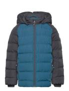 Color Kids Ski Jacket - Quilt -Contrast Blå