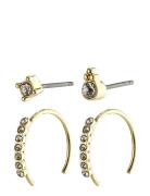 Pilgrim Kali Crystal Earrings Guld