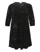 Kaffe Curve Kcbente Sequin Dress Svart