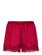 Lindex Shorts Lace Satin Röd