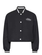 Tommy Jeans Tjw Crp Wool Varsity Bomber Svart