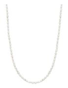 Nialaya Men's Mini Beaded Necklace With Pearls Vit