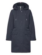 Tommy Hilfiger Essential Cotton Blend Parka Blå