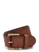 Polo Ralph Lauren Leather Dress Belt Brun