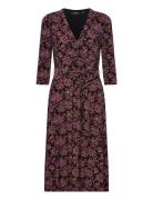 Lauren Ralph Lauren Carlyna-3/4 Sleeve-Day Dress Lila