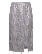 Hosbjerg Madelin Sequin Skirt Silver