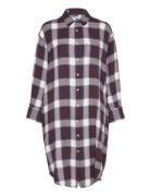 Moshi Moshi Mind Haven Shirtdress Check Burgundy