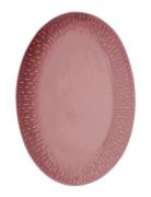 Aida Confetti Oval Dish W/Relief 1 Pcs. Giftbox Burgundy