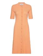 REMAIN Birger Christensen Short Polo Dress Orange