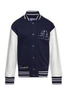 Jack & J S Jorcole Varsity Sweat Cardigan Os Mni Marinblå