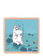 Moomin - Wooden Square Puzzle - Fishing Toys Puzzles And Games Puzzles...