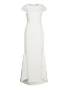 YAS Yaschrista Cs Maxi Train Dress - Celeb Vit