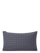 Checked Lyocell/Cotton Pin Point Oxford Pillowcase Home Textiles Bedte...