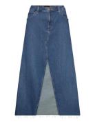 Lee Jeans Maxi Skirt Blå