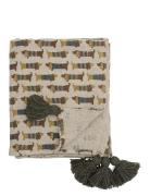 Charlie Throw, Brown, Recycled Cotton Home Sleep Time Blankets & Quilt...