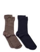 Lindex Sock 2P Wool Big Boy Multi/patterned