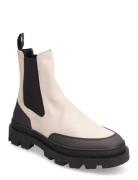 Les Deux Tanner Suede Chelsea Boot Kräm