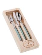 Børnebestik 3 Stk Laguiole Home Tableware Cutlery Cutlery Set Blue Jea...