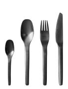 Enso Cutlery - Black Finish 16 Pcs Set Home Tableware Cutlery Cutlery ...