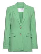 Selected Femme Slfviva Ls Blazer Noos Grön